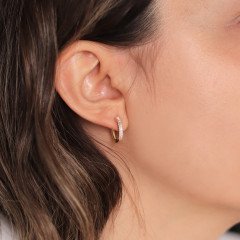 Sıra Taşlı Baget Küpe