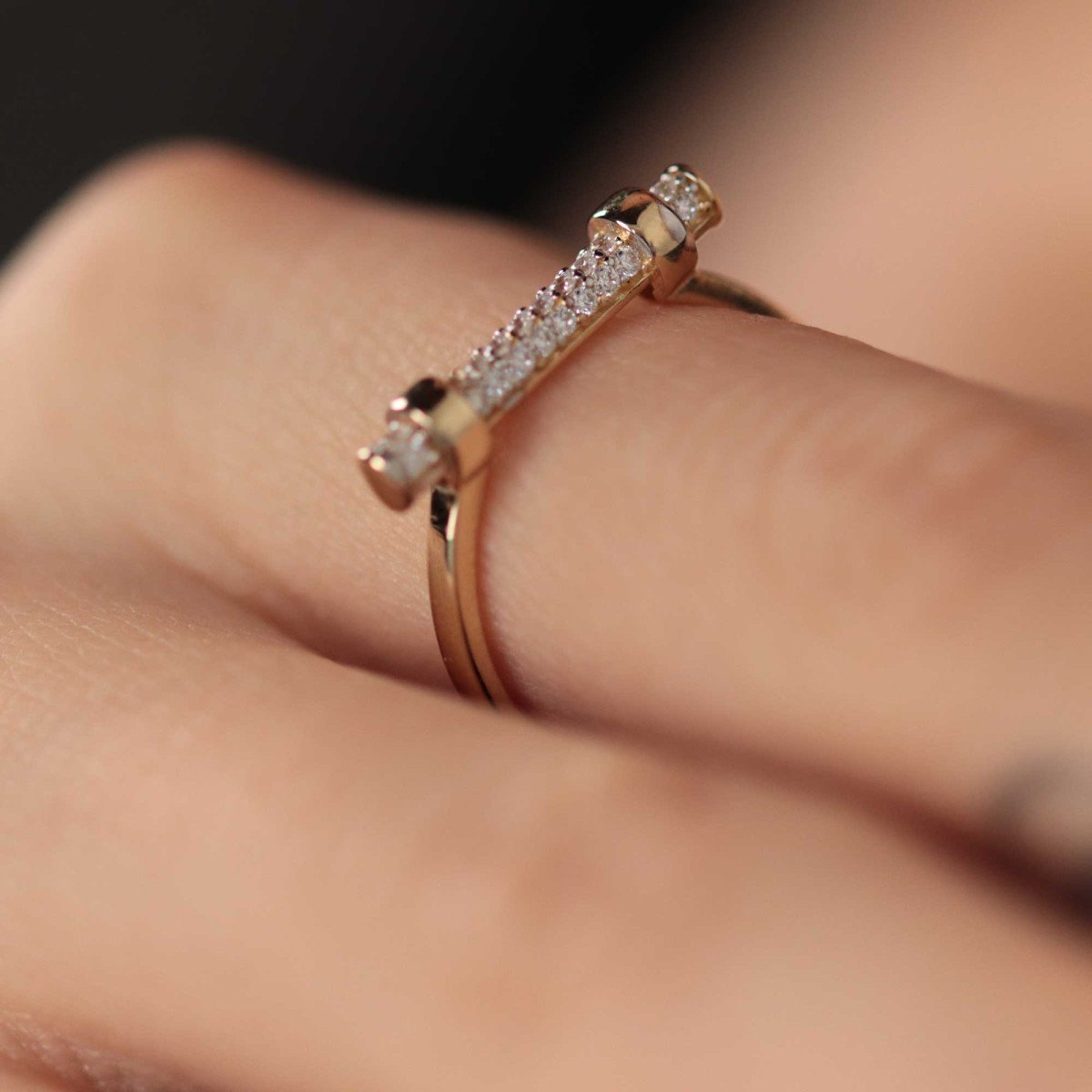 Taşlı Lock Yüzük