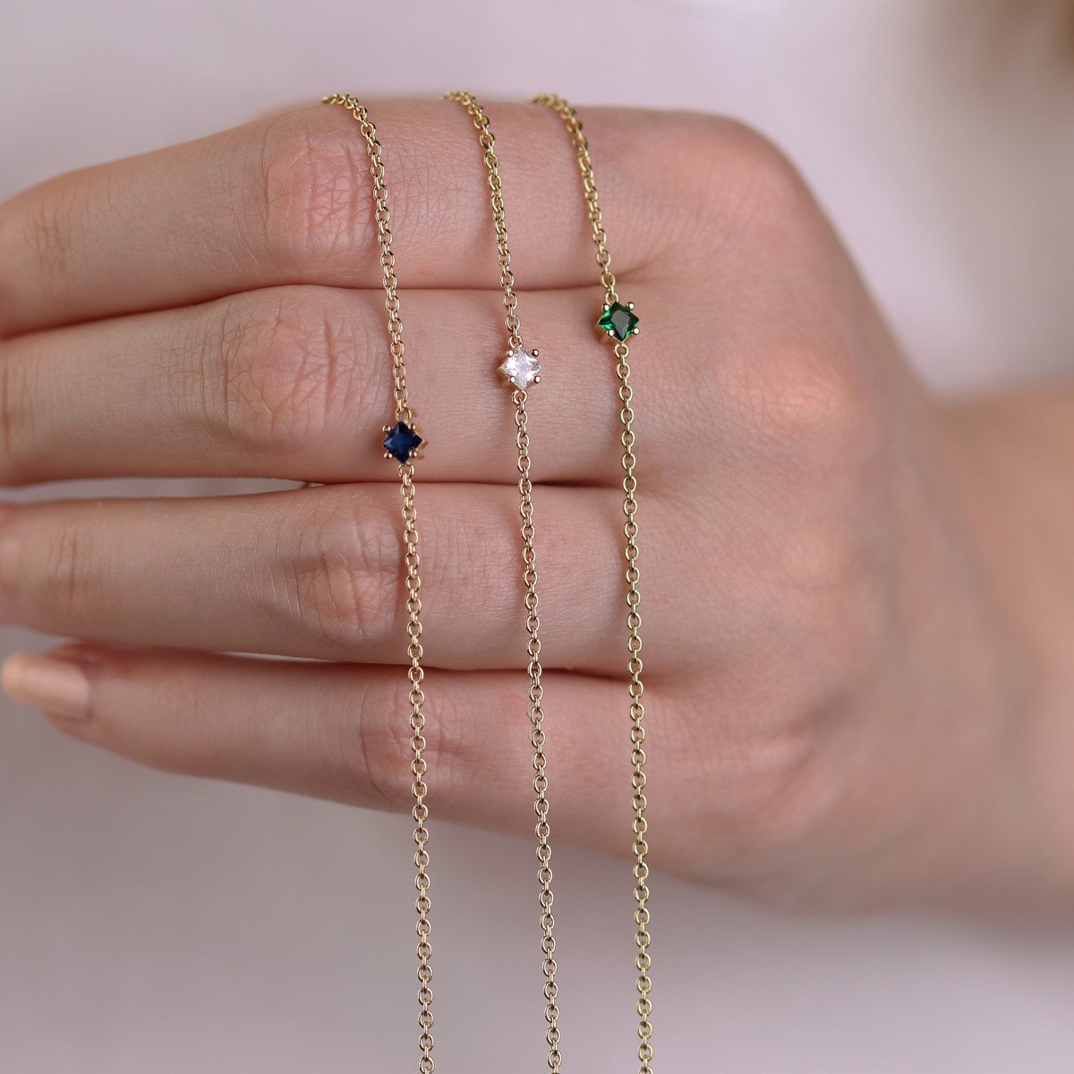 Renkli Tektaş Bileklik