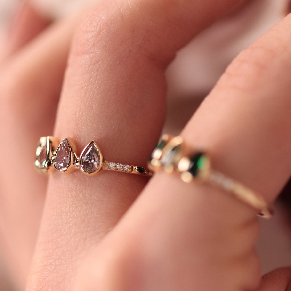 Sıralı Damla Yüzük