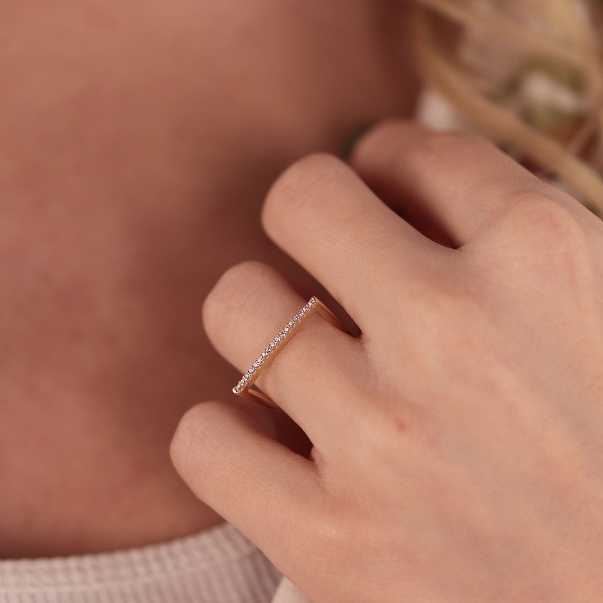 Taşlı Çizgi Yüzük