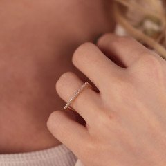 Taşlı Çizgi Yüzük