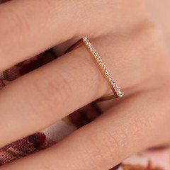 Taşlı Çizgi Yüzük