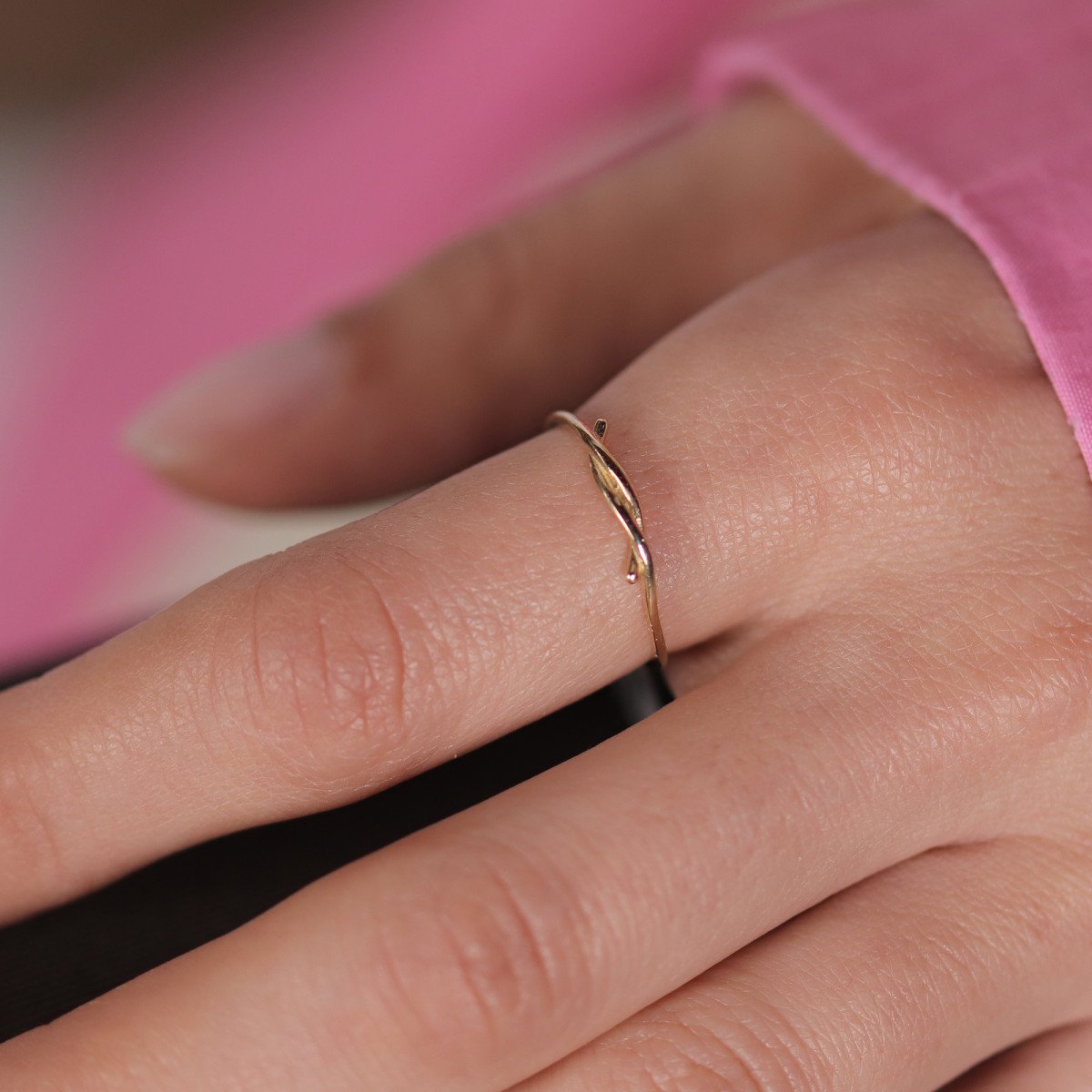 İnce Düğüm Yüzük