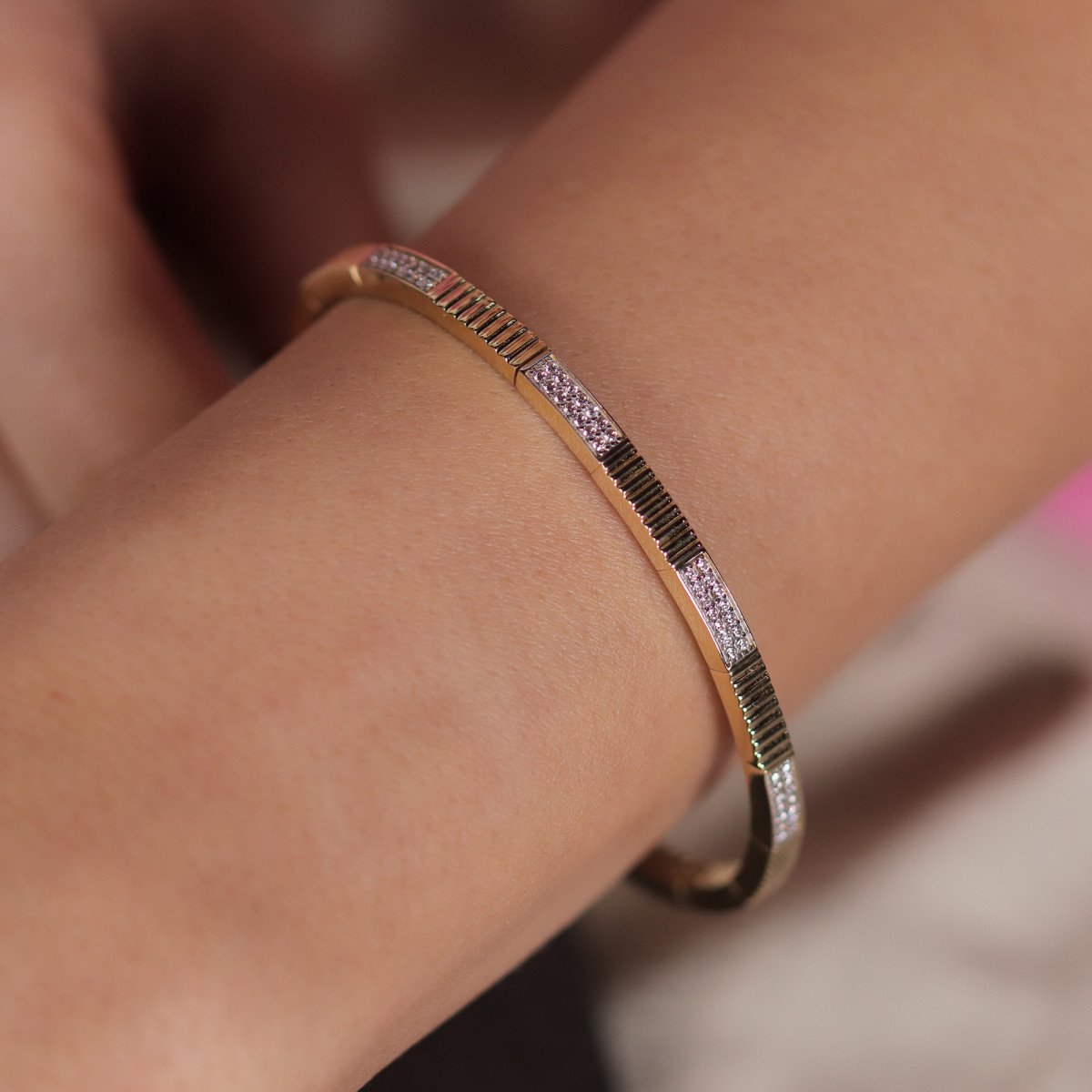 Çizgili Tasarım Bilezik