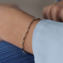 Taşlı İnce Kemik Bileklik