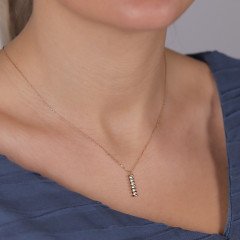 Çizgili Çubuk Kolye