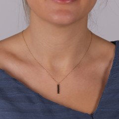 Çizgili Çubuk Kolye