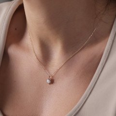 Opal Taşlı Kolye