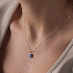 Opal Taşlı Kolye