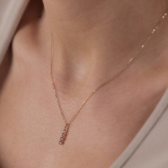 Taşlı Çubuk Kolye