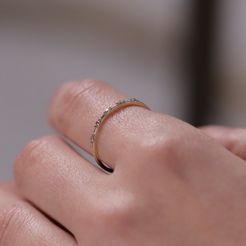 Taşlı İnce Yüzük