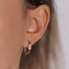 Köşeli Halka Küpe