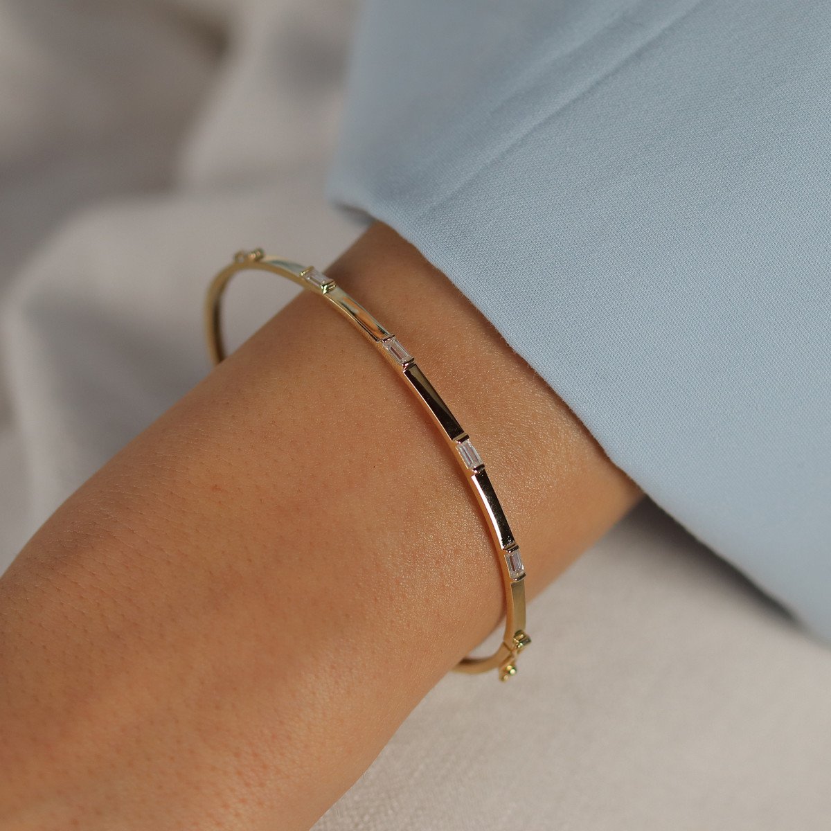 Baget Taşlı Bilezik