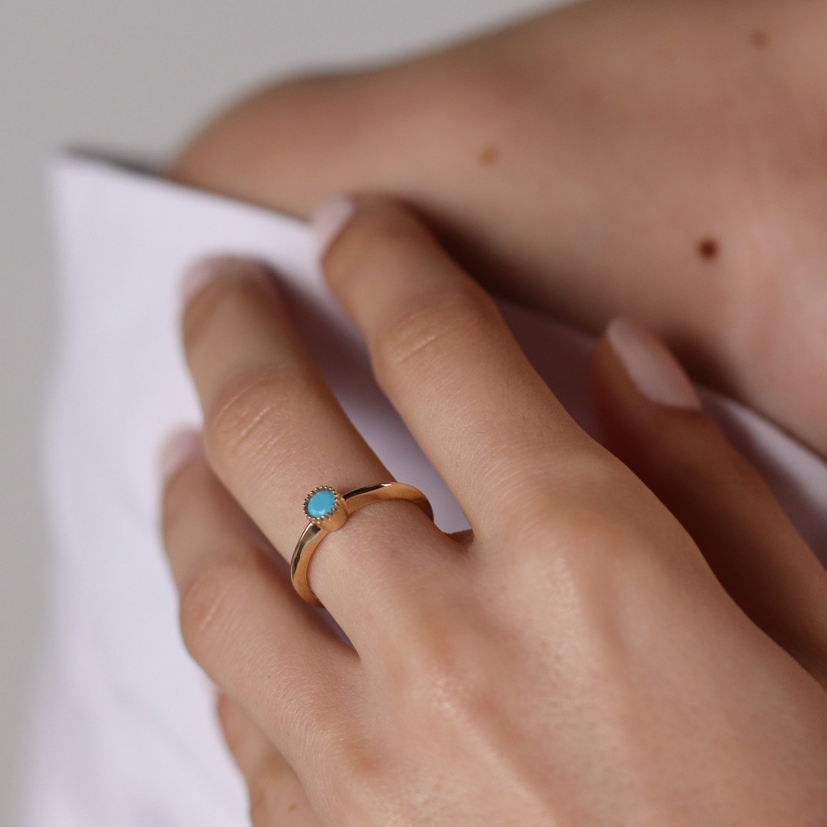 Firuze Taşlı Yüzük