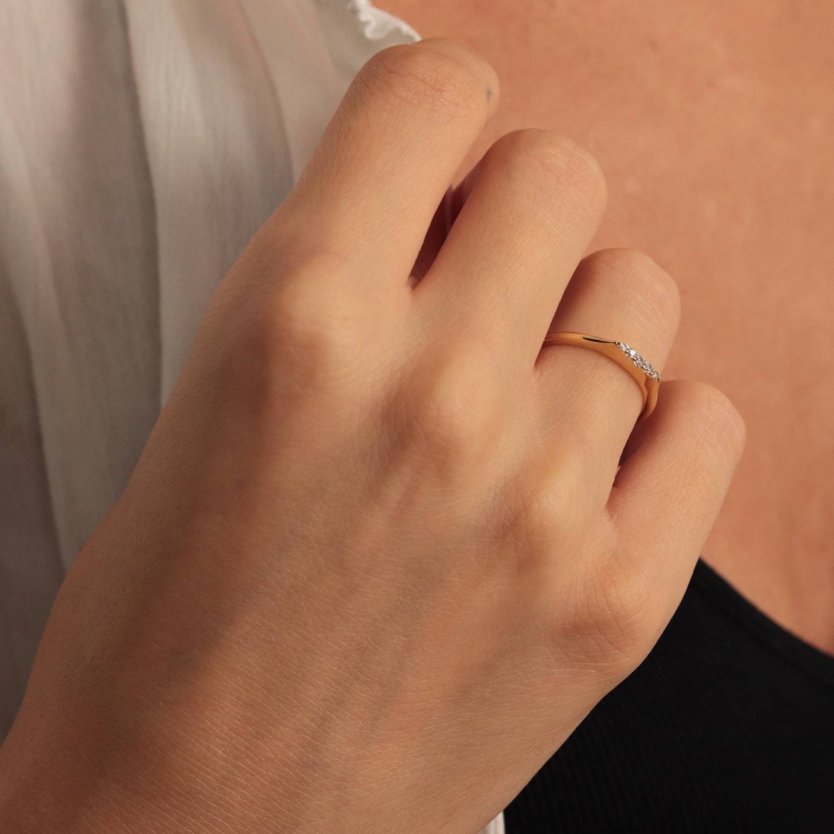 Taşlı Çizgi Yüzük