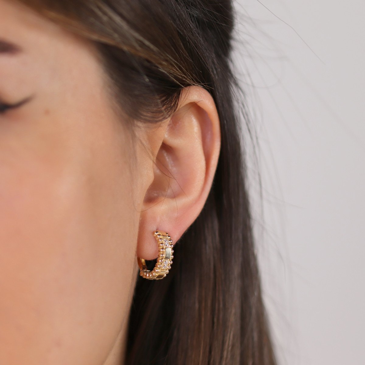 Sıralı Top Halka Küpe