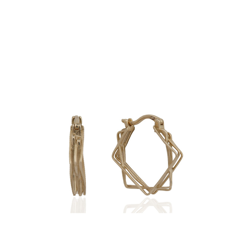 Geometrik Halka Küpe