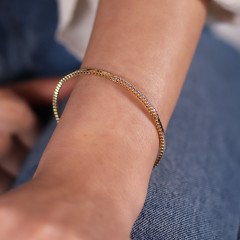 Taşlı Mini Kare Bilezik