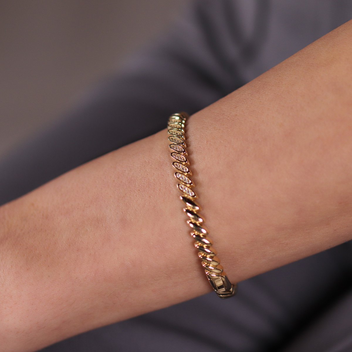 Taşlı Burgu Bilezik