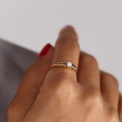 İnci Tasarım Yüzük