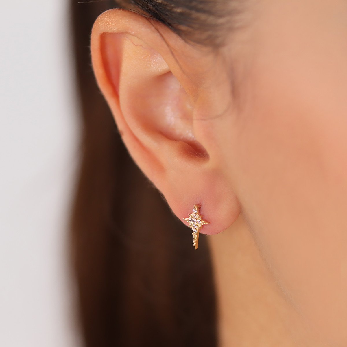 Kuzey Yıldızı Küpe