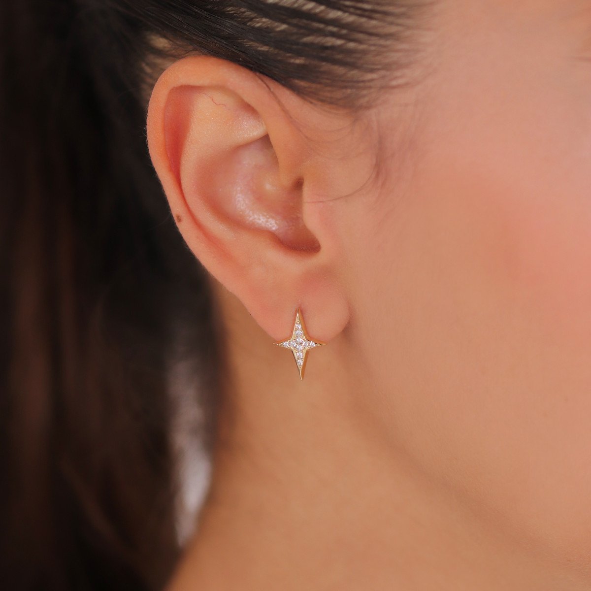 Kuzey Yıldızı Küpe