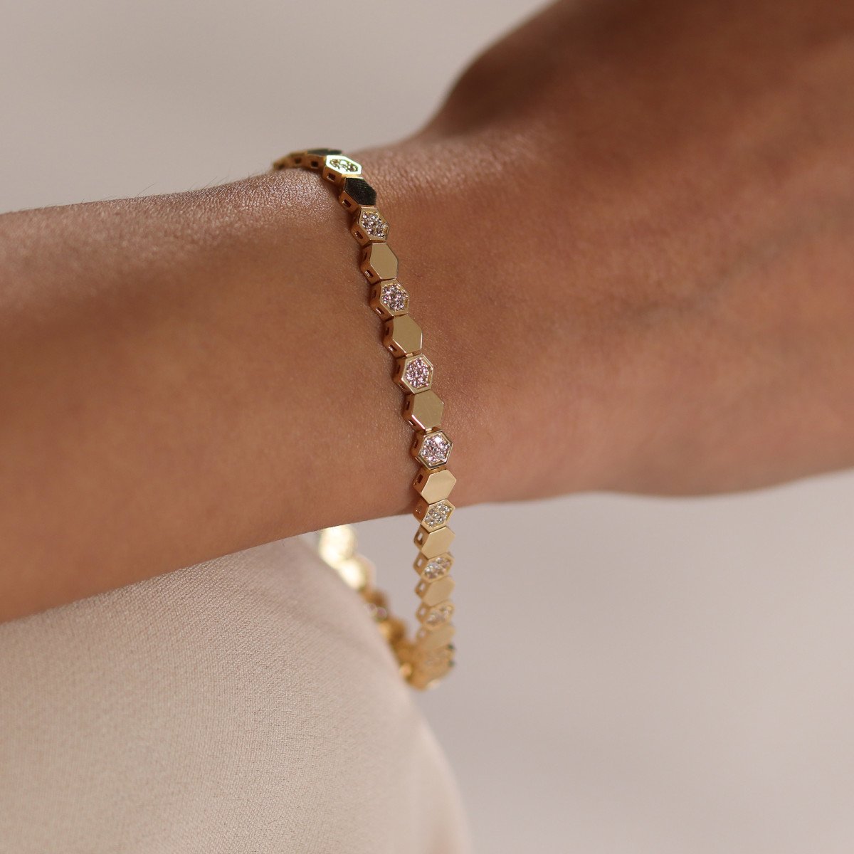 Taşlı Petek Bileklik