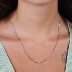 İtalyan Balık Sırtı Zincir 1mm