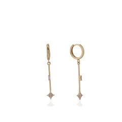 Taşlı Çubuk Küpe