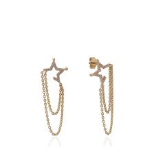 Yıldız Sallantalı Küpe