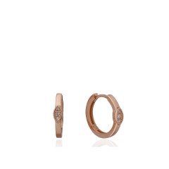 Halka Pırlanta Küpe