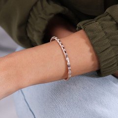 Sıralı Kare Pırlanta Bilezik