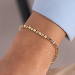 Taşlı Kare Bileklik