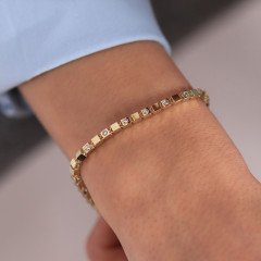 Taşlı Kare Bileklik