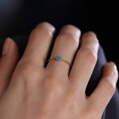 Firuze Çiçek Yüzük