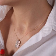 Yıldız Madalyon Kolye