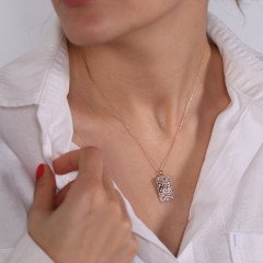 Yıldız Madalyon Kolye