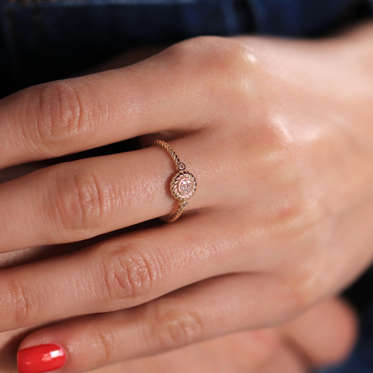 Burgu Çiçek Yüzük