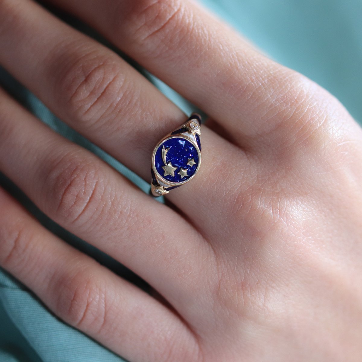 Yıldızlı Gece Yüzük