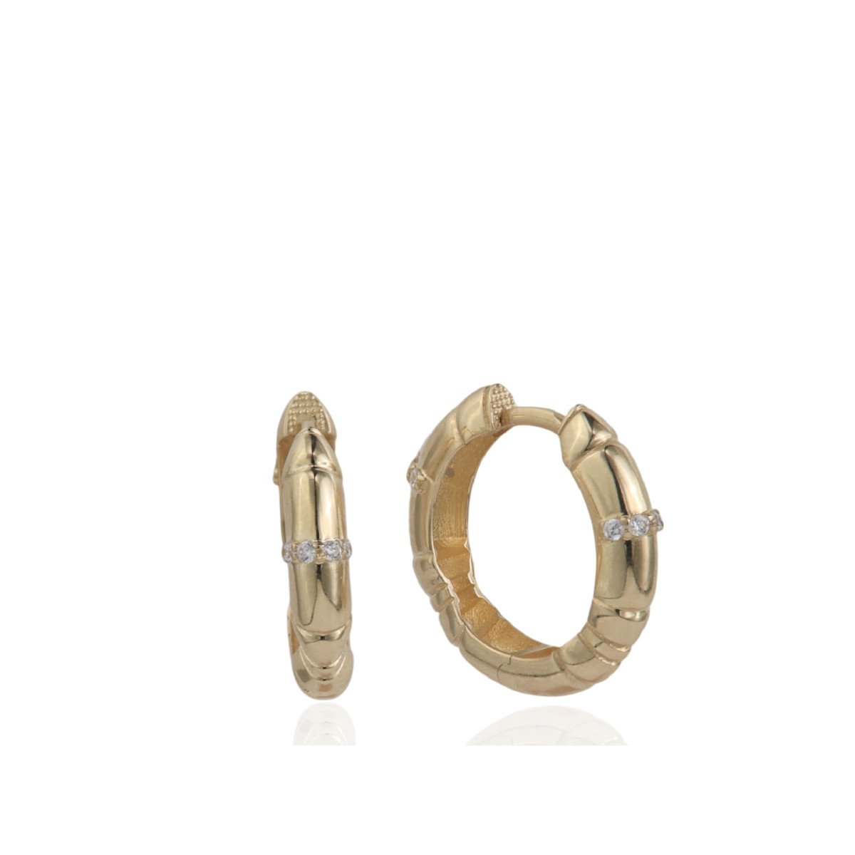 Taşlı Çizgi Küpe