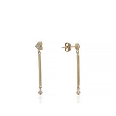 Taşlı Çubuk Küpe