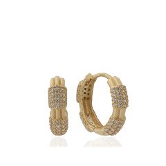 Taşlı Çizgi Küpe