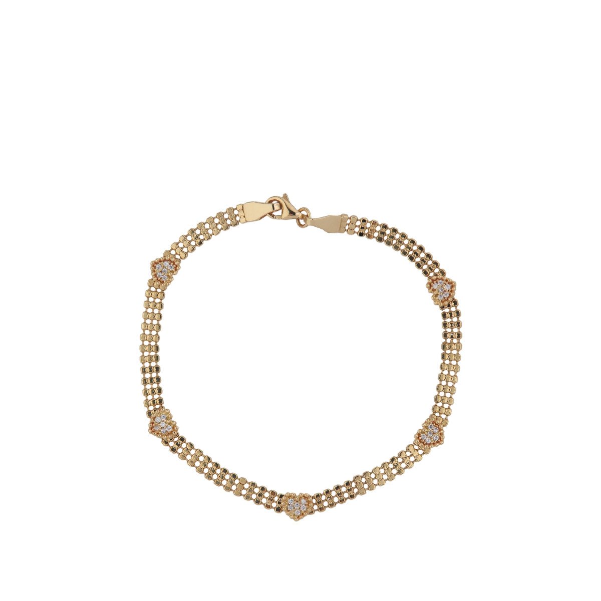 Taşlı Kalp Bileklik