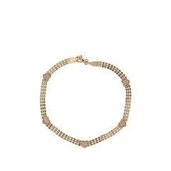 Taşlı Kalp Bileklik