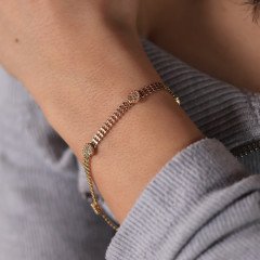 Taşlı Kalp Bileklik