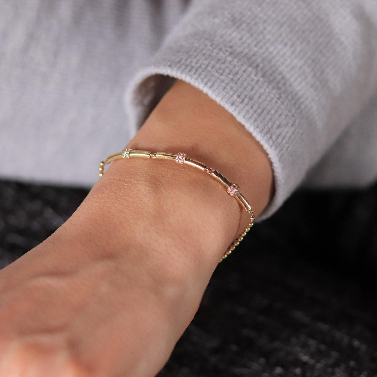 Taşlı Çubuk Bileklik