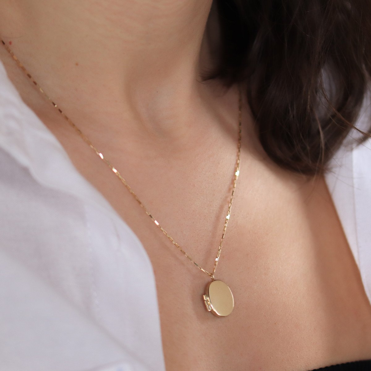 Mini Kapaklı Madalyon Kolye