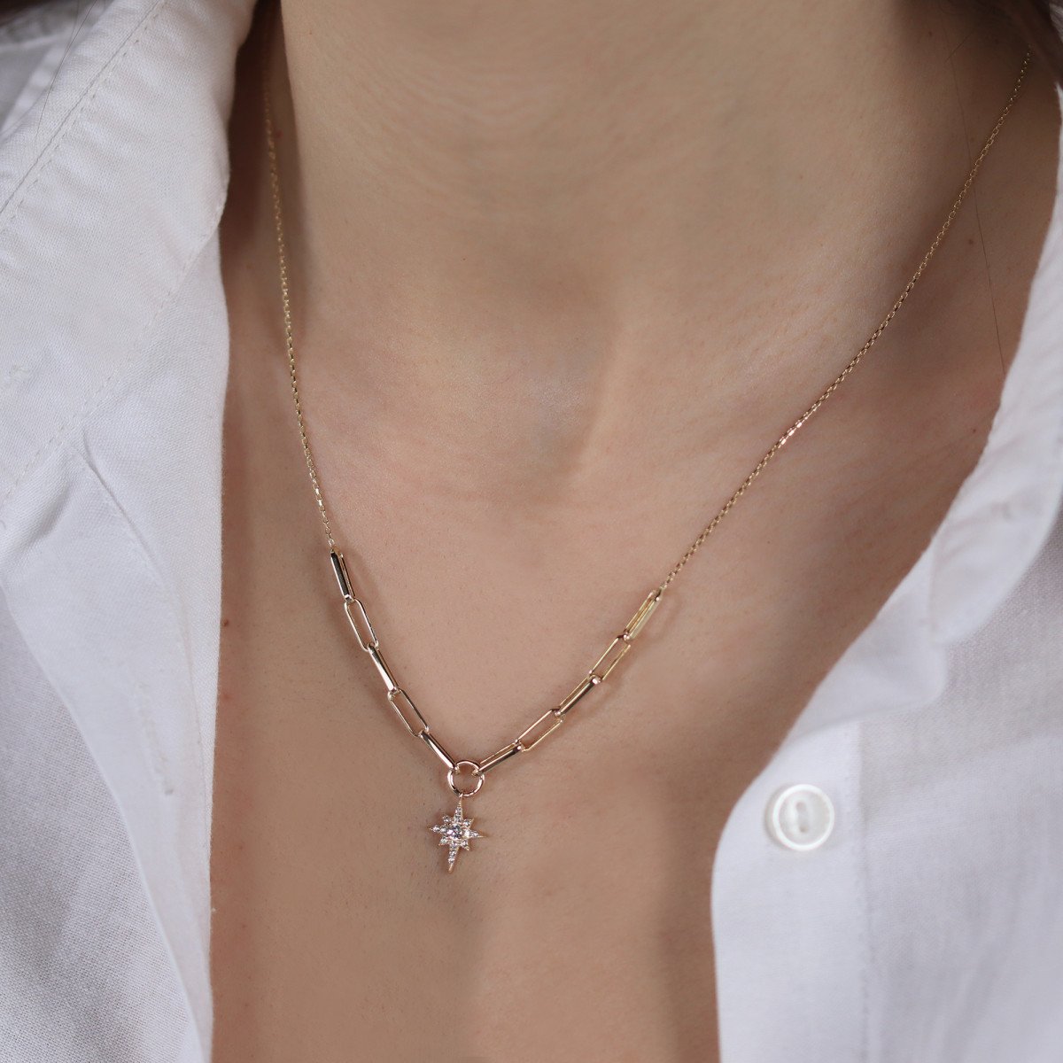 Kuzey Yıldızı Ataç Kolye