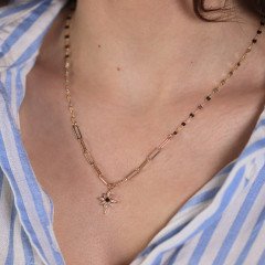 Aynalı Kuzey Yıldızı Kolye